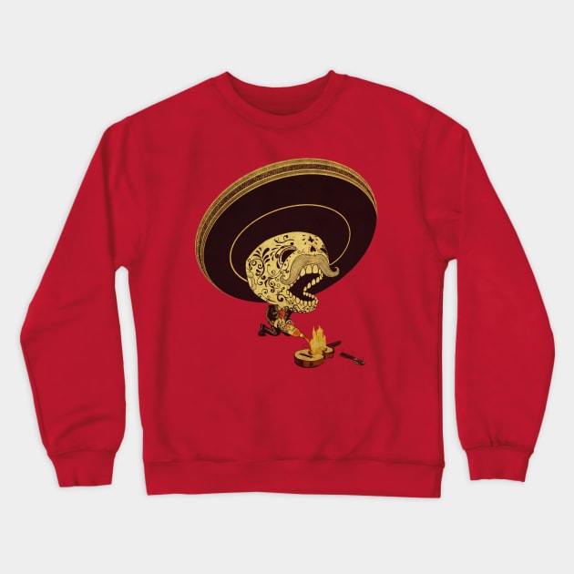 Monterrey Fire Crewneck Sweatshirt by lopescodesign